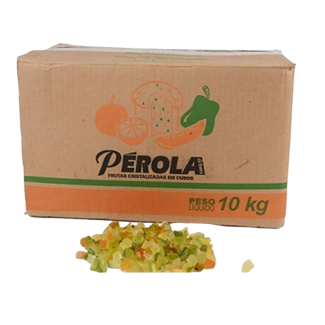 FRUTAS CRISTALIZADAS PEROLA  CX 10KG