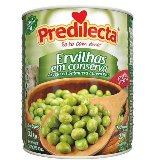 ERVILHA PREDILECTA   LT 2KG CX 6 LT