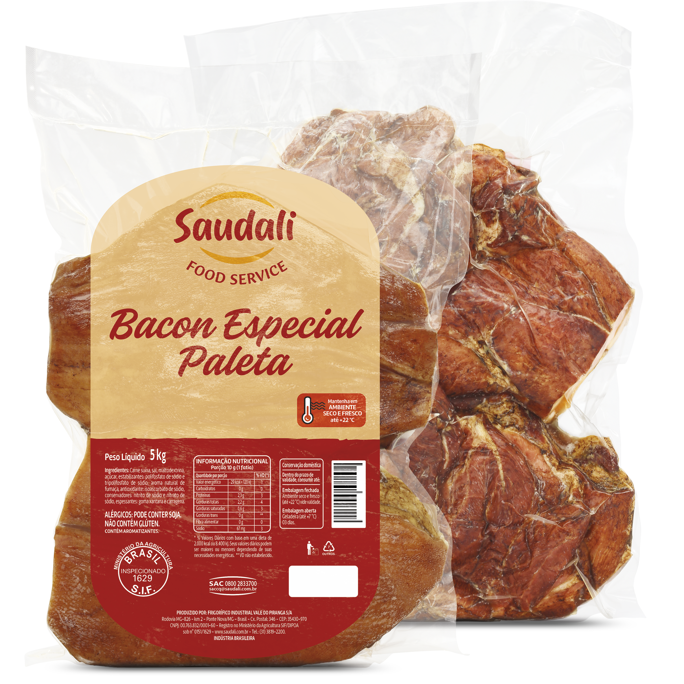 BACON DEF.DE PALETA SAUDALI CX15KG