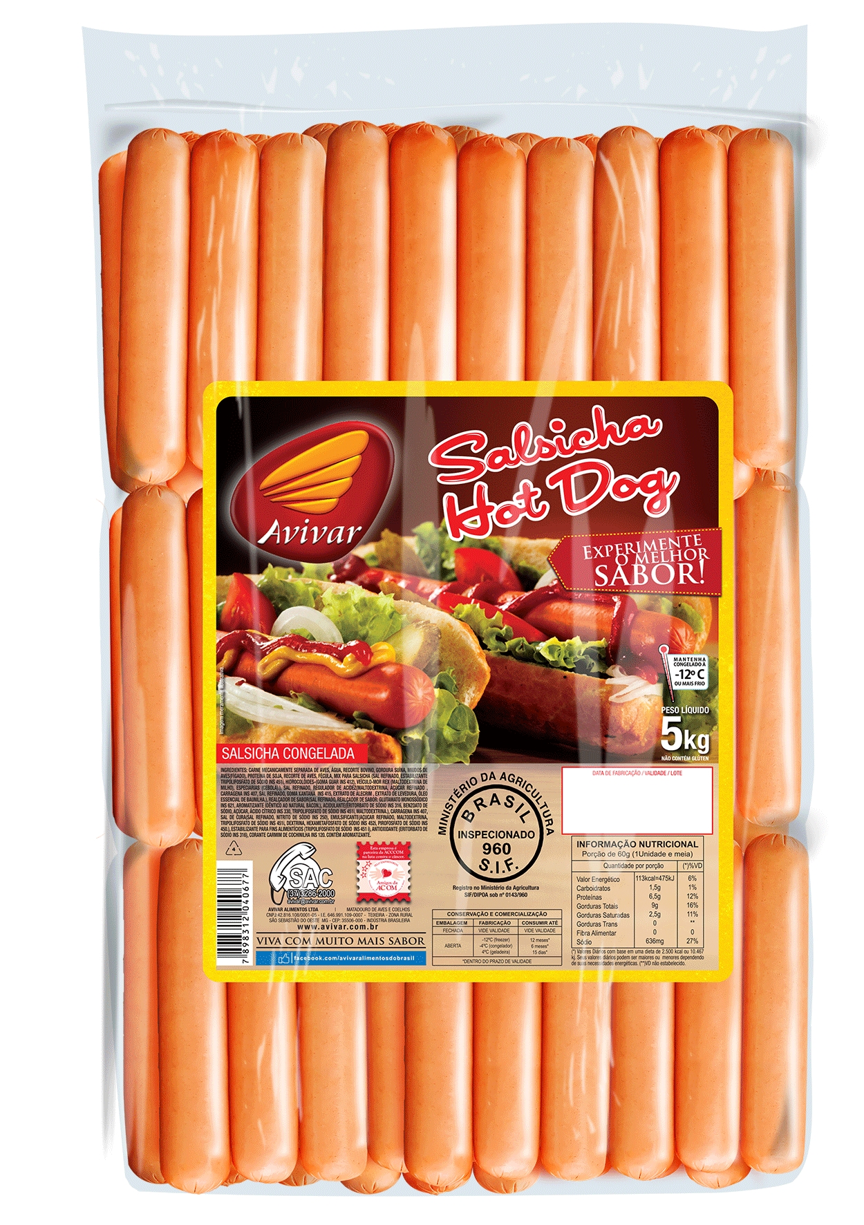 SALS.AVIVAR CONG.PCT 5KG CX 20KG