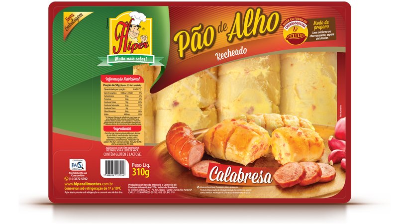 PAO DE ALHO TRAD SANTA CRUZ CX10X400G