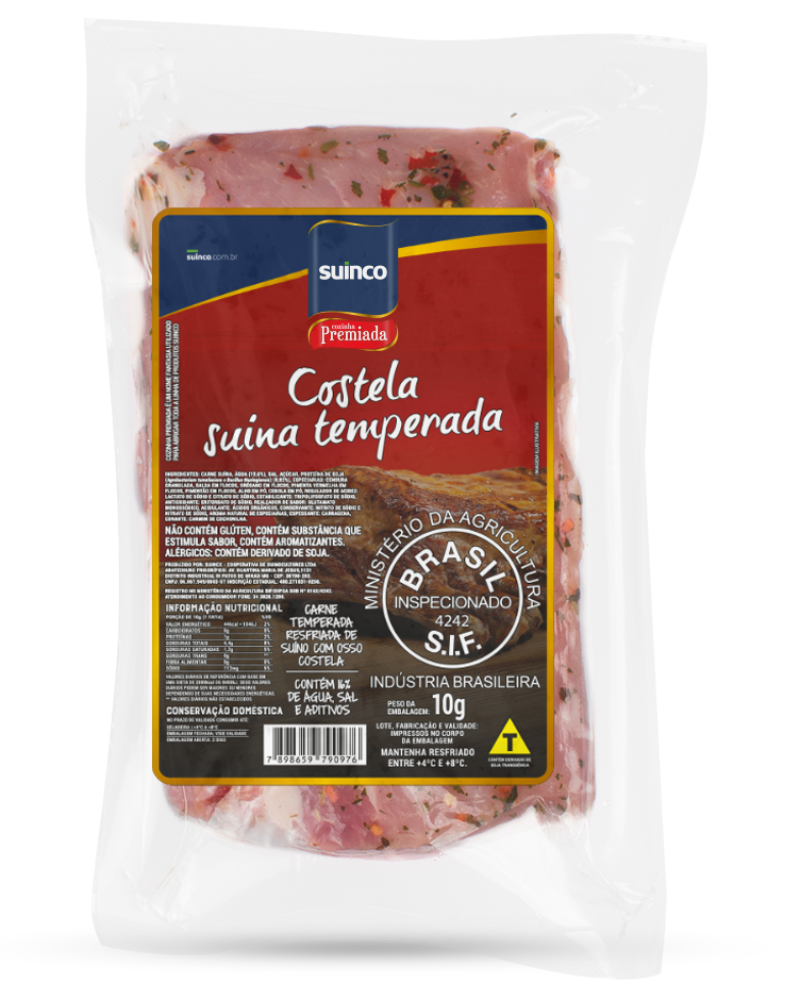COSTELA SUINA TEMP.PREMIADA PCT1KG CX15C