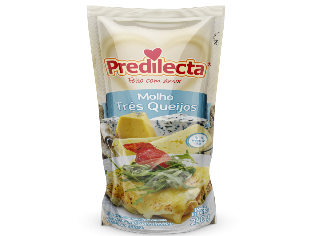 MOLHO 3 QUEIJOS PREDILE + CX 24UNDX340G