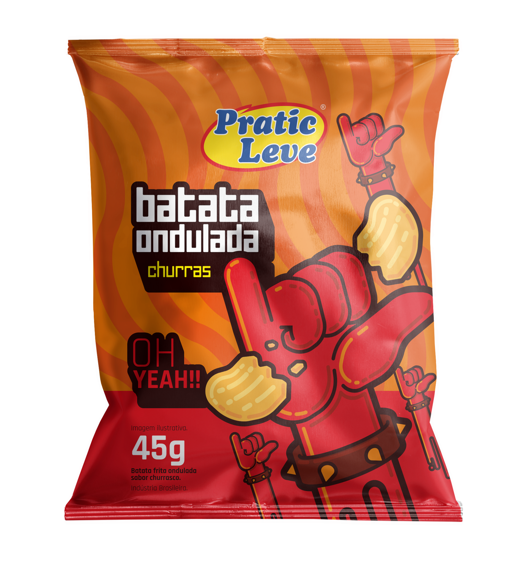 BATATA P.LEVE ONDU CHURRASCO 20X45G