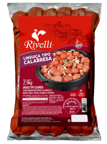 LING.CALABRESA RIVELLI PCT 2,5KG CX 15KG