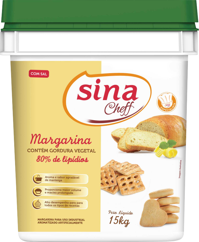 MARGARINA SINA CHEFF 80%LIP.BD15KG