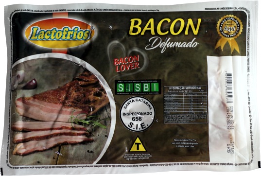 BACON FATIADO S/P LACTOFRIO PC1KG/CX12KG