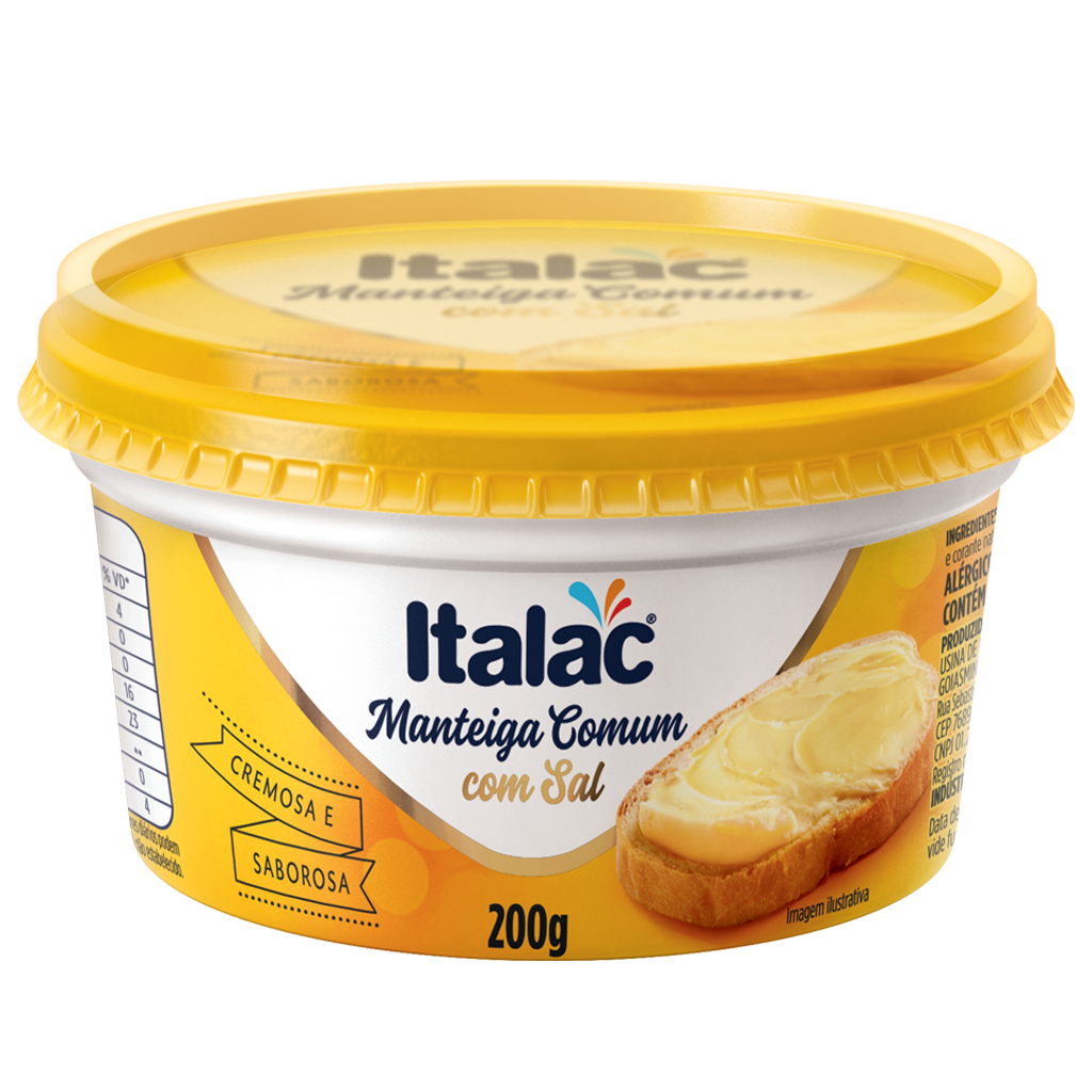 MANTEIGA C/SAL ITALAC PT.24X200GR 4,80KG