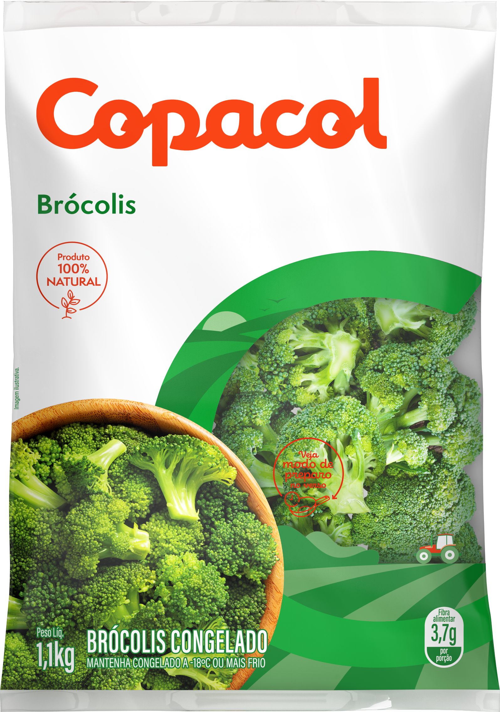 BROCOLIS COPACOL CONG PCT1,1 KG CX9,9KG