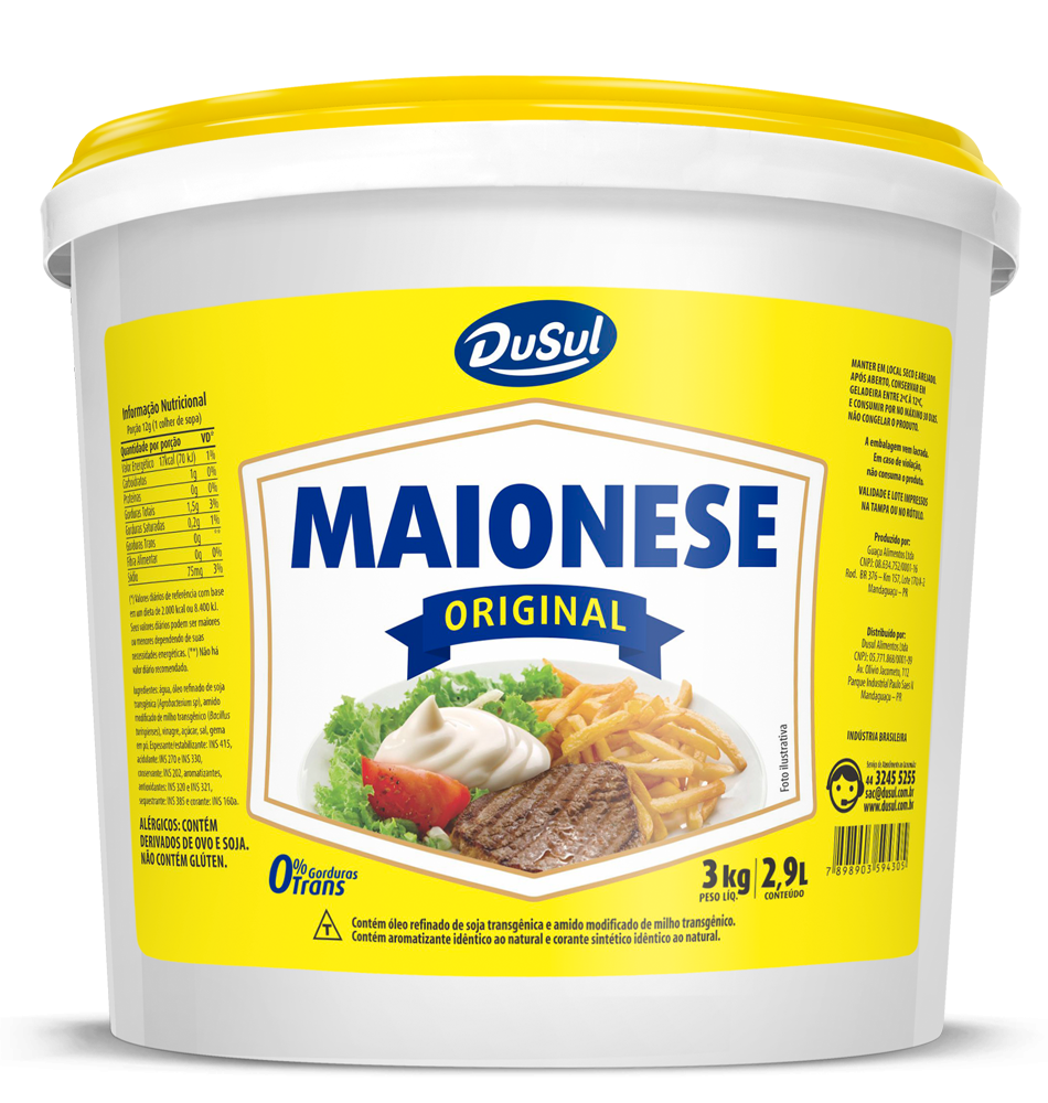 MAIONESE DUSUL BD 3KG