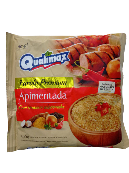FAROFA APIMENTADA QUALIMAX  24X400GR