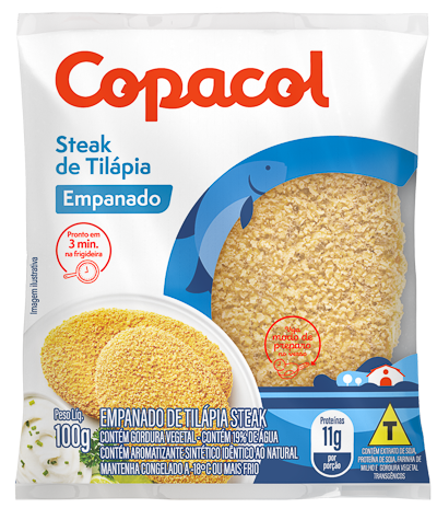 STEAK DE TILAPIA COPACOL 60X100G CX6KG