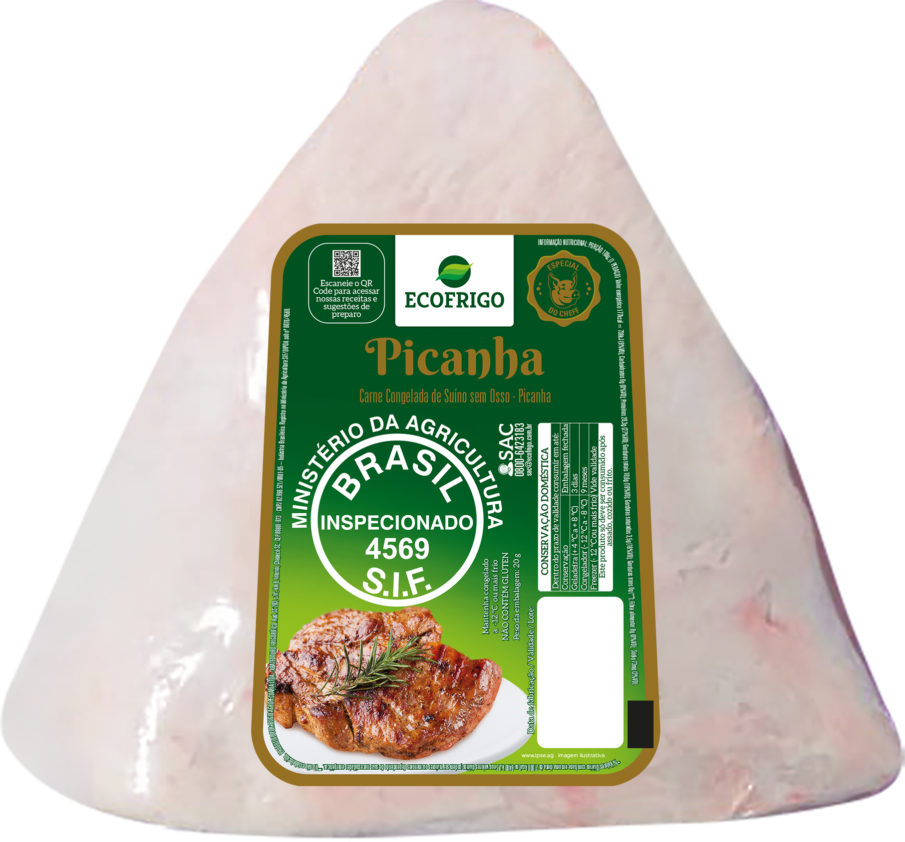 PICANHA SUINA CONG.ECOFRIGO CX+-20KG