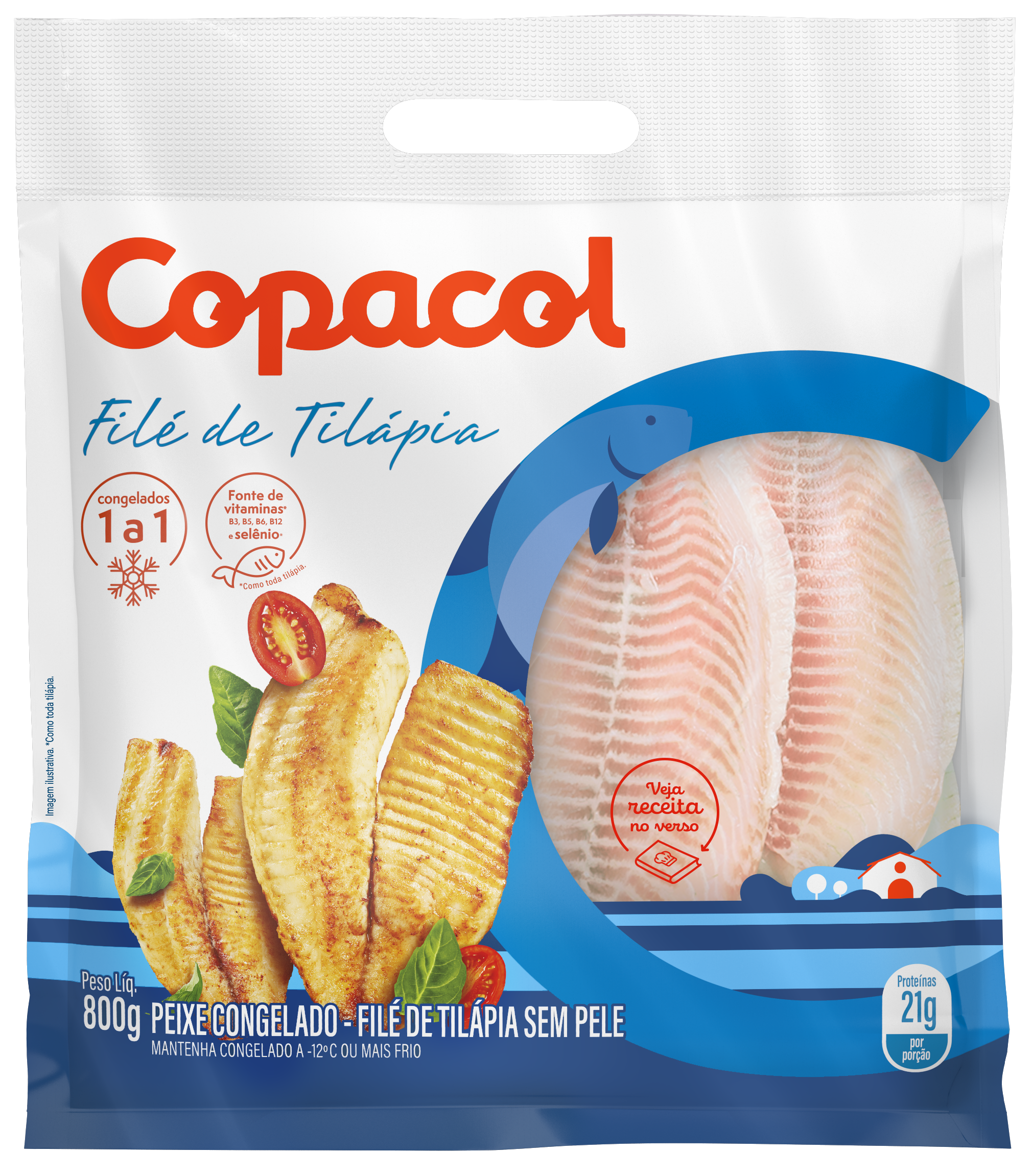 PEIXE FILE TILAPIA AGRANE NUTRILAPIACX10