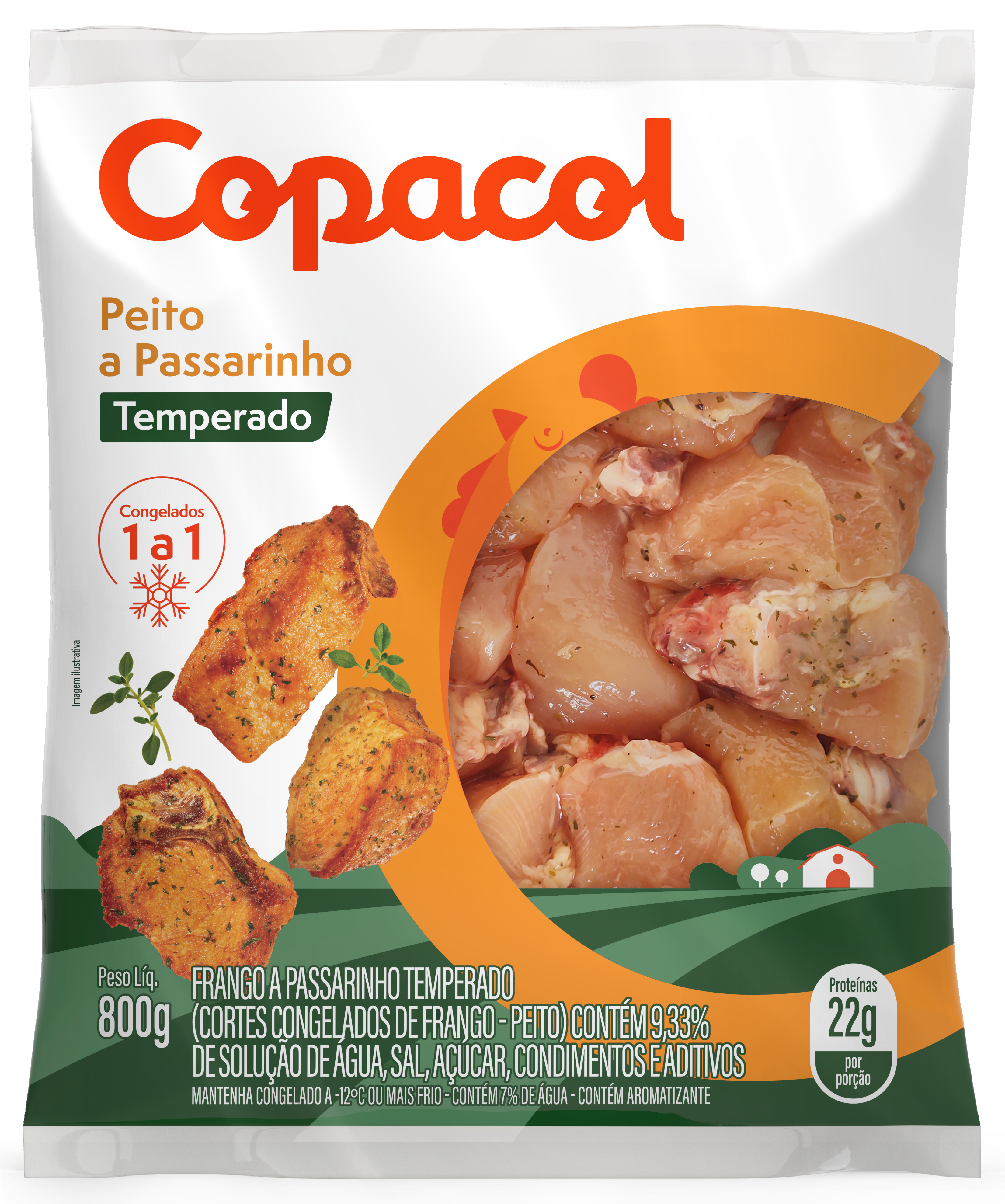 PEITO FRG.PASSAR.TEMP.COPACOL PCT12X800G