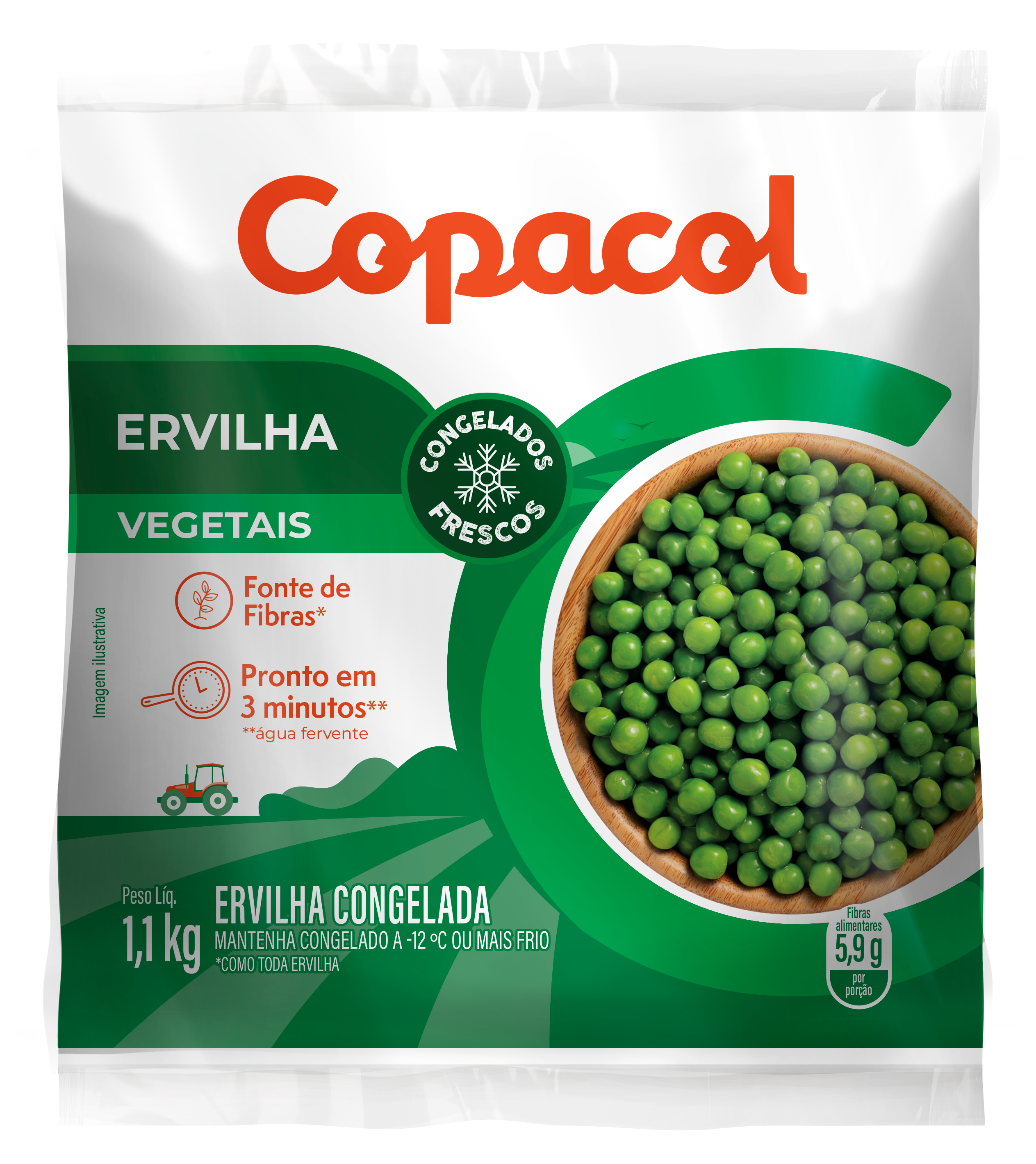 ERVILHA COPACOL CONG.PCT 1,1KG CX9,9K