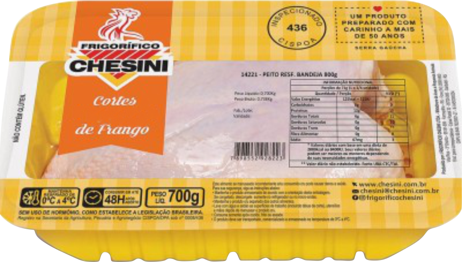 FILE DE PEITO CHESINI BDJ 700GR CX9.8KG