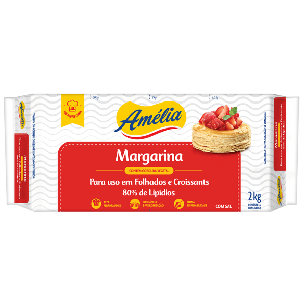 MARGARINA FOLHADA AMELIA 6X2KG