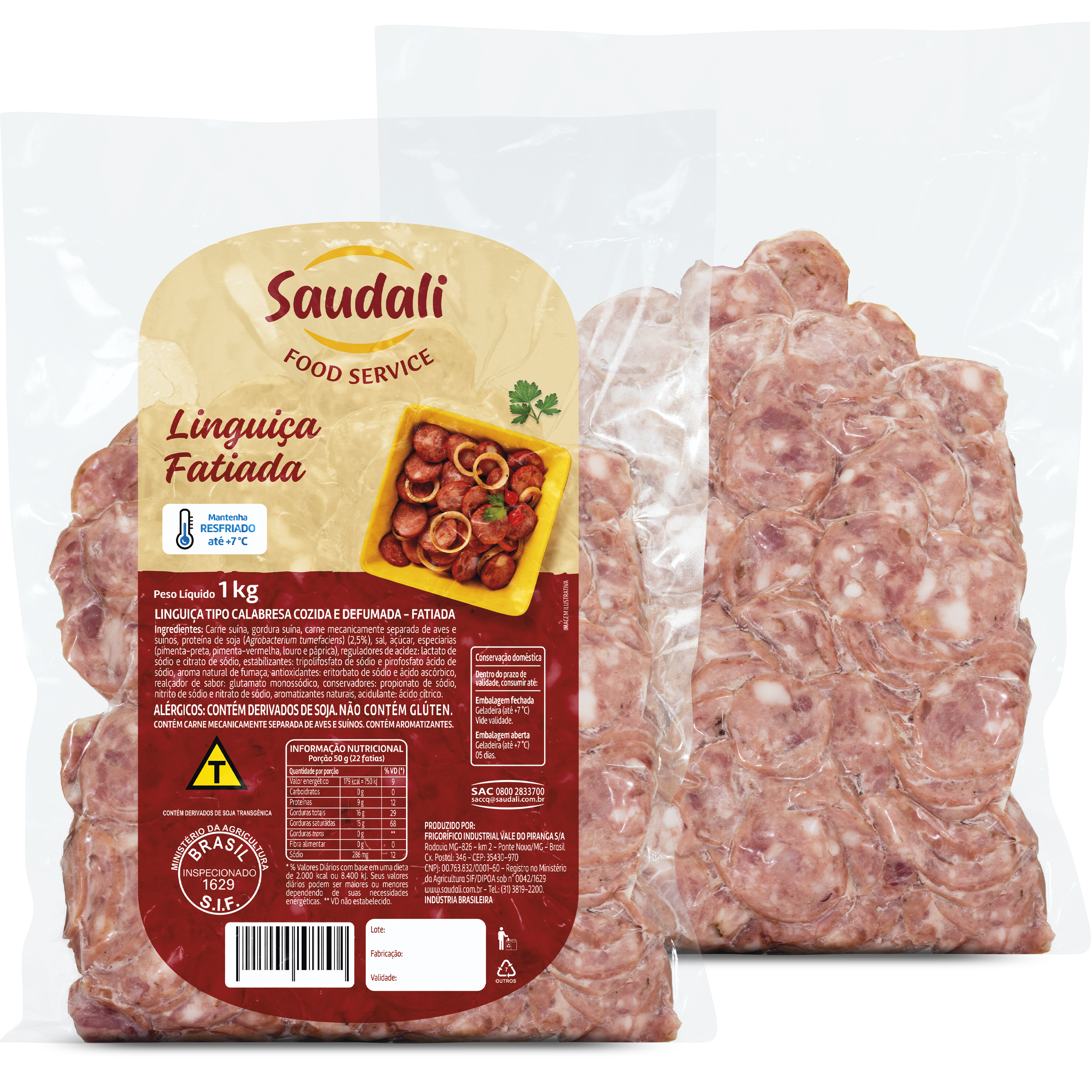 LING.CALAB.FATIADA SAUDALI PCT1KG CX6