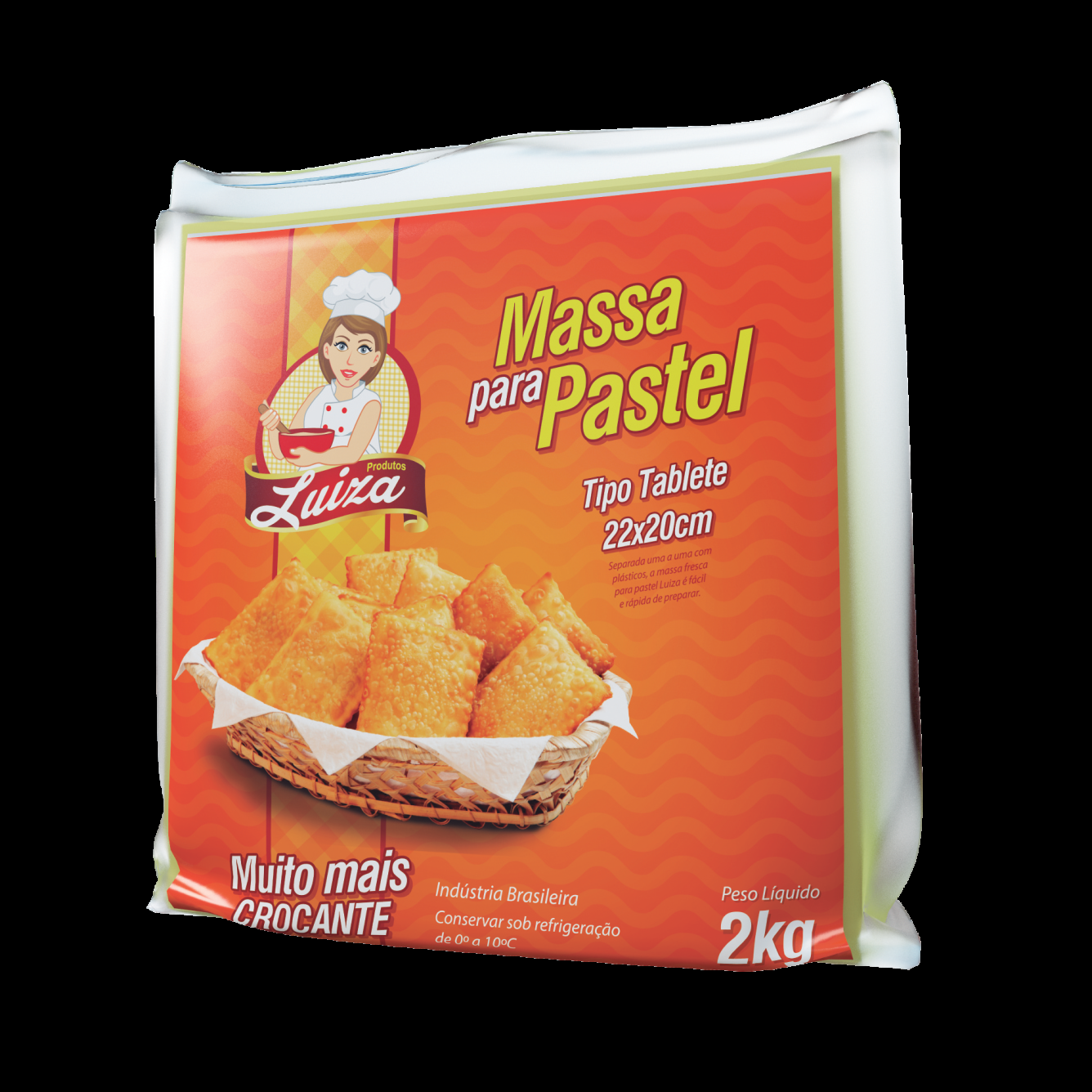 MASSA PASTEL LUIZA TABLETE 16X2KG  