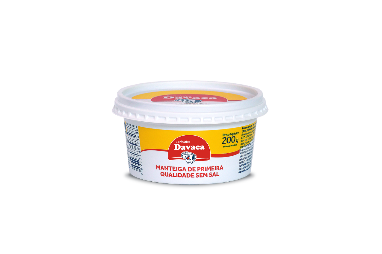 MANTEIGA DAVACA S/SAL PT CX24X200GR