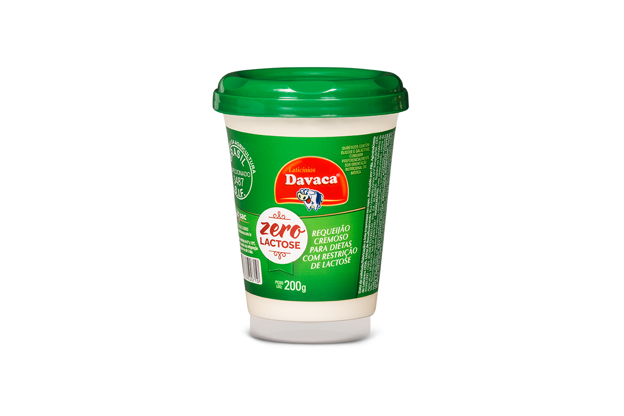 REQ. CREAM. ZERO LAC.DAVACA 10X200GR