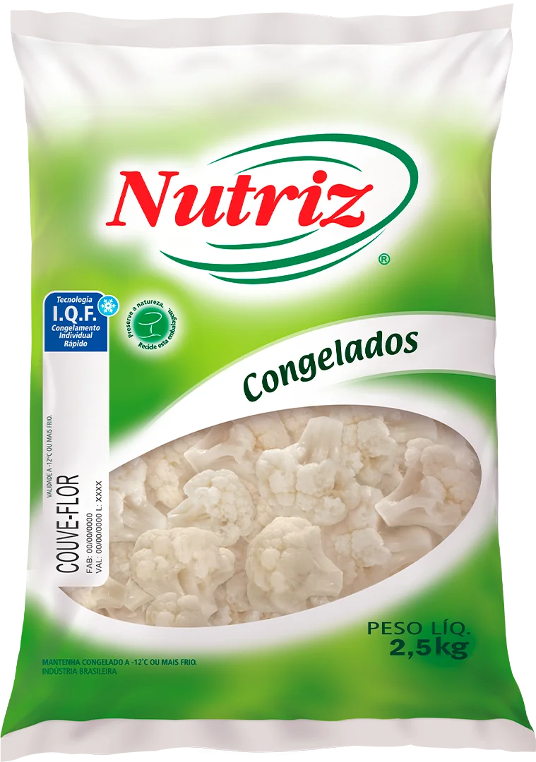 COUVE FLOR N/COZ. 4X2,5KG CONG. NUTRIZ