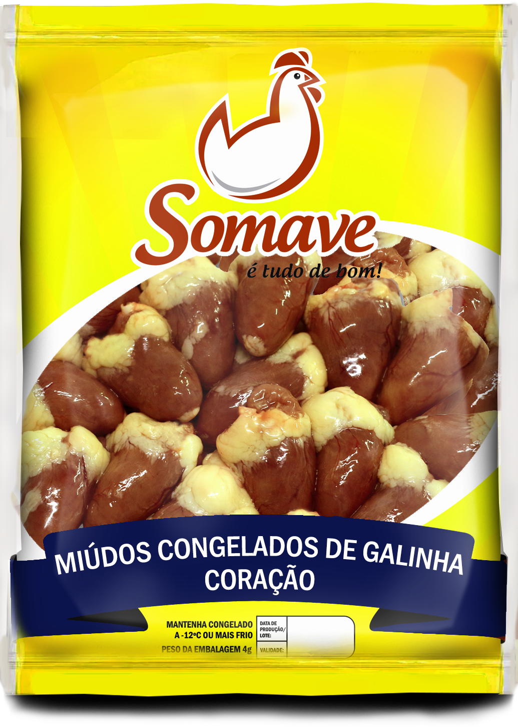 CORACAO GALINHA SOMAVE CONG.PCT1K CX20KG
